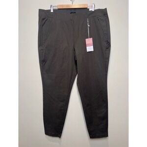 Lane Bryant The Allie Skinny Pants Women's 22 Olive Green Smart Stretch NWT